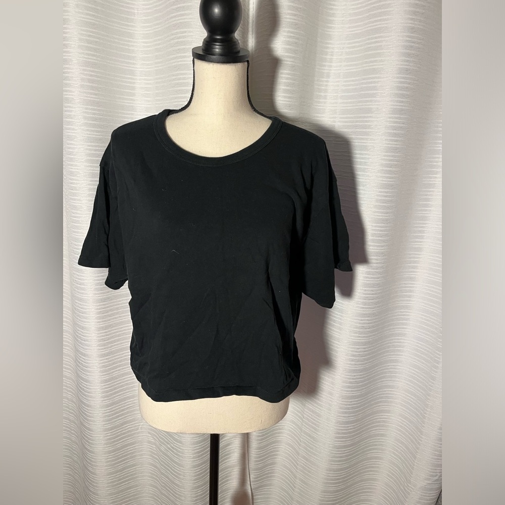 Champion Black Cropped T-Shirt
